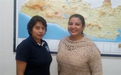 Silvia de Romero y María Huezo